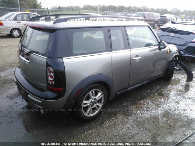 WMWZF3C58CT189740 - 2012 MINI COOPER CLUBMAN GOLD photo 4