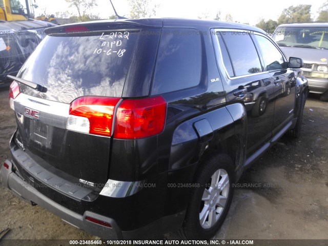 2GKFLREK5D6390255 - 2013 GMC TERRAIN SLE BLACK photo 4