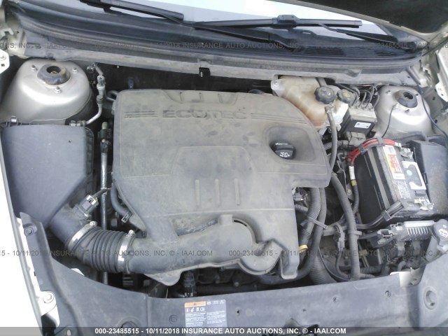 1G1ZC5E10BF259075 - 2011 CHEVROLET MALIBU 1LT GOLD photo 10