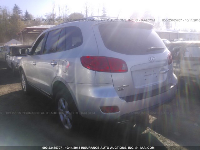 5NMSH73E87H111066 - 2007 HYUNDAI SANTA FE SE/LIMITED SILVER photo 3