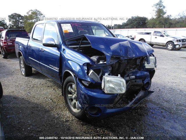 5TBET34166S553297 - 2006 TOYOTA TUNDRA DOUBLE CAB SR5 BLUE photo 1