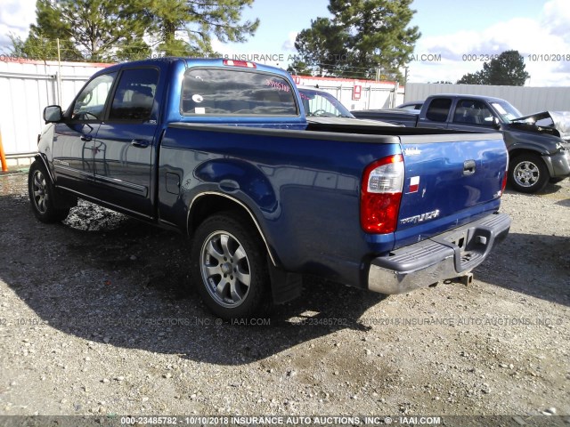 5TBET34166S553297 - 2006 TOYOTA TUNDRA DOUBLE CAB SR5 BLUE photo 3