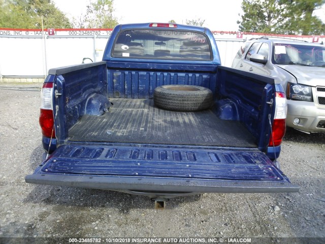 5TBET34166S553297 - 2006 TOYOTA TUNDRA DOUBLE CAB SR5 BLUE photo 8