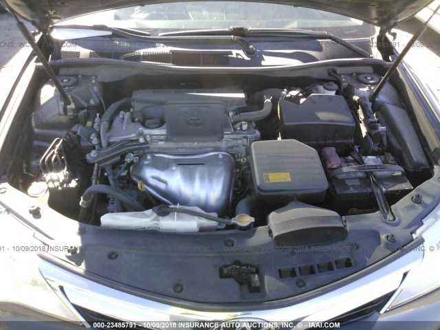4T4BF1FK5CR220383 - 2012 TOYOTA CAMRY SE/LE/XLE GRAY photo 10
