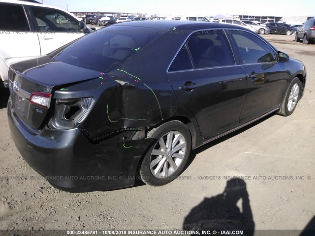 4T4BF1FK5CR220383 - 2012 TOYOTA CAMRY SE/LE/XLE GRAY photo 4