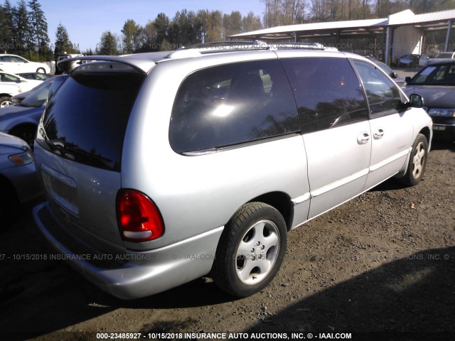 1B4GP74L7YB604794 - 2000 DODGE GRAND CARAVAN ES SILVER photo 4