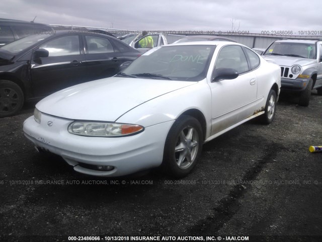 1G3NL12E54C182116 - 2004 OLDSMOBILE ALERO GL WHITE photo 2