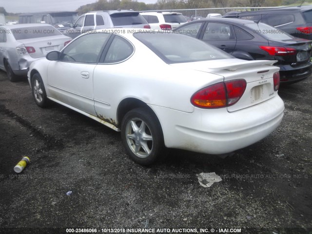 1G3NL12E54C182116 - 2004 OLDSMOBILE ALERO GL WHITE photo 3