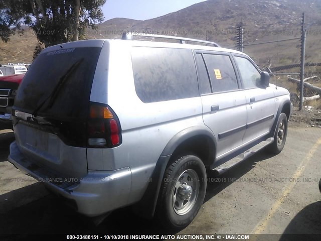 JA4LS21H92J034145 - 2002 MITSUBISHI MONTERO SPORT ES/SPORT LS SILVER photo 4