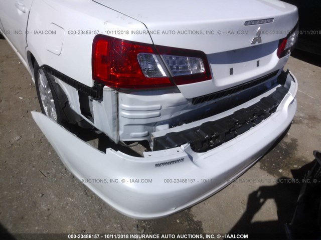 4A32B2FF9BE019093 - 2011 MITSUBISHI GALANT FE WHITE photo 6