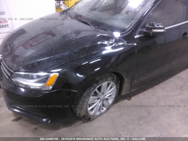 3VWLA7AJ8FM262474 - 2015 VOLKSWAGEN JETTA TDI BLACK photo 6