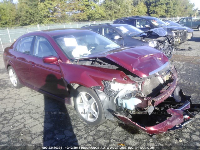 19UUA66264A007305 - 2004 ACURA TL RED photo 1