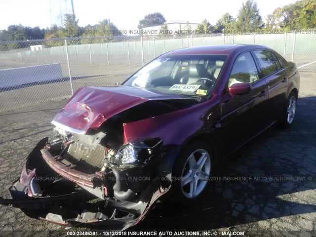 19UUA66264A007305 - 2004 ACURA TL RED photo 2