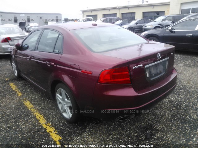 19UUA66264A007305 - 2004 ACURA TL RED photo 3