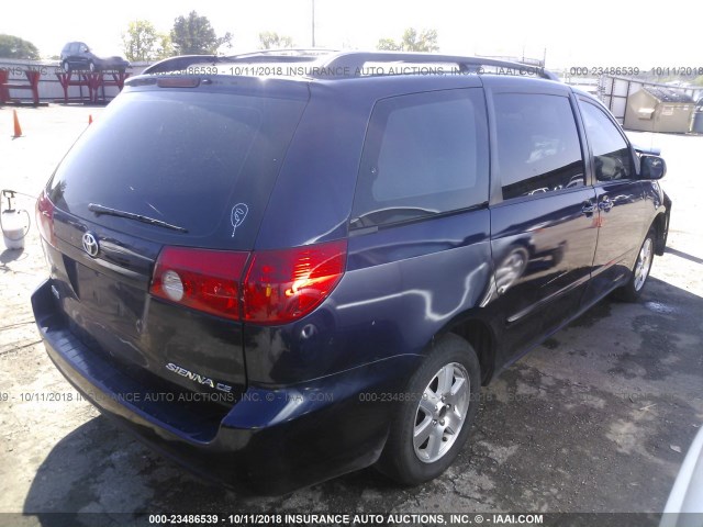 5TDZA23C36S497993 - 2006 TOYOTA SIENNA CE/LE BLUE photo 4