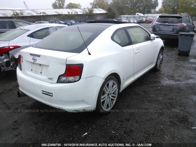 JTKJF5C73D3058531 - 2013 TOYOTA SCION TC თეთრი ფოტო 4