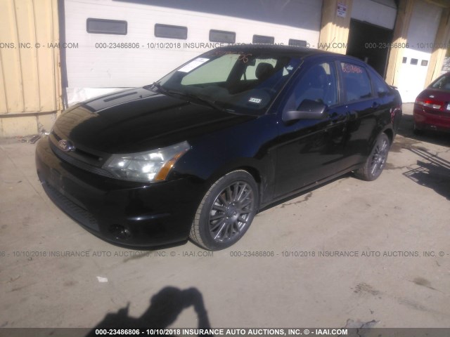 1FAHP3GN0AW131290 - 2010 FORD FOCUS SES BLACK photo 2