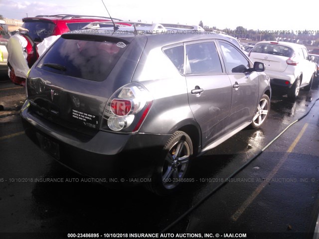 5Y2SP67089Z402757 - 2009 PONTIAC VIBE GRAY photo 4