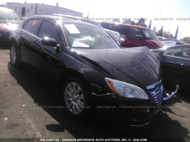 1C3CCBAB0DN734473 - 2013 CHRYSLER 200 LX BLACK photo 1