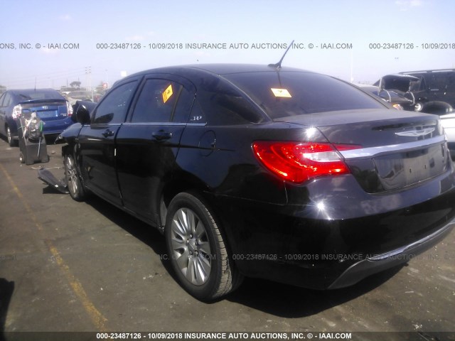 1C3CCBAB0DN734473 - 2013 CHRYSLER 200 LX BLACK photo 3