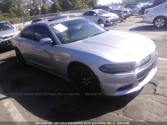 2C3CDXCT5GH127370 - 2016 DODGE CHARGER R/T SILVER photo 1