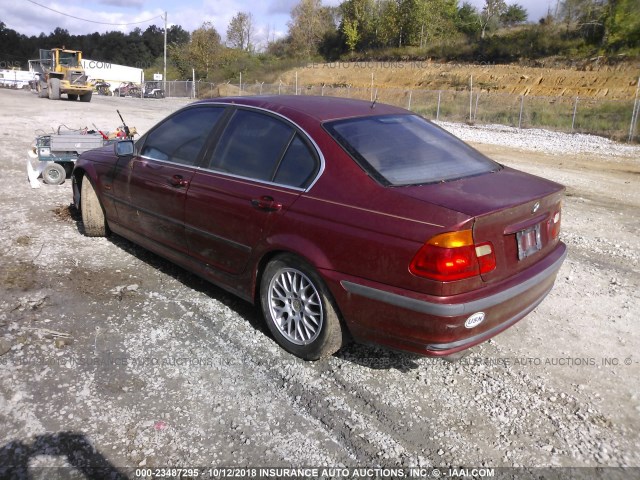 WBAAM5337XFR09319 - 1999 BMW 328 I AUTOMATIC RED photo 3