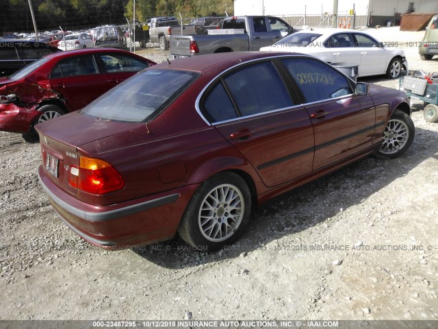 WBAAM5337XFR09319 - 1999 BMW 328 I AUTOMATIC Կարմիր լուսանկար 4