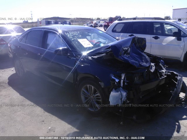 4T1BF1FK6GU125315 - 2016 TOYOTA CAMRY LE/XLE/SE/XSE BLACK photo 1