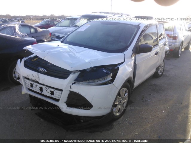 1FMCU0F71EUB09567 - 2014 FORD ESCAPE S WHITE photo 2