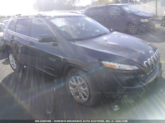 1C4PJMCS0FW605092 - 2015 JEEP CHEROKEE LATITUDE GRAY photo 1