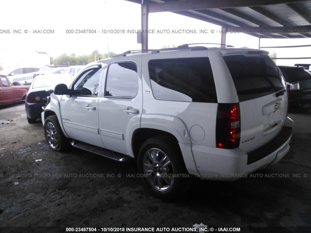 1GNFK23089R251134 - 2009 CHEVROLET TAHOE K1500 LT WHITE photo 3