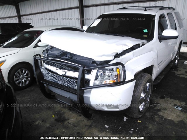 1GNFK23089R251134 - 2009 CHEVROLET TAHOE K1500 LT WHITE photo 6