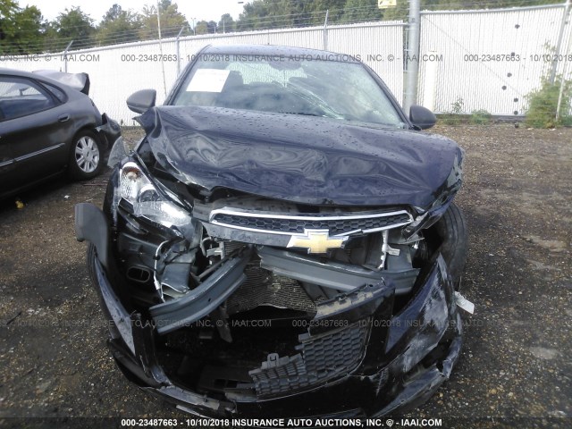 1G1PA5SH7E7405484 - 2014 CHEVROLET CRUZE LS GRAY photo 6