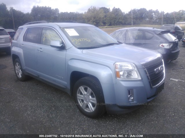 2GKALREK8F6190449 - 2015 GMC TERRAIN SLE BLUE photo 1