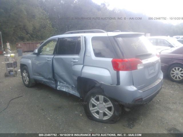 2GKALREK8F6190449 - 2015 GMC TERRAIN SLE BLUE photo 3