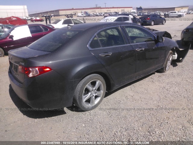 JH4CU2F60CC029847 - 2012 ACURA TSX TECH GRAY photo 4