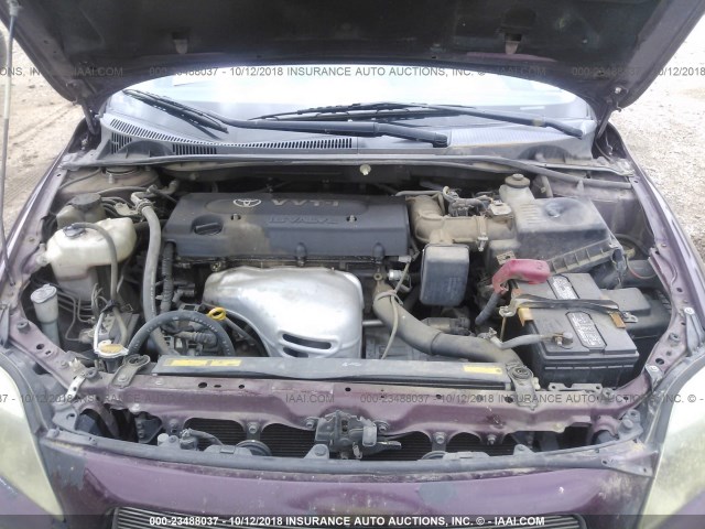 JTKDE177450035846 - 2005 TOYOTA SCION TC 紫色 照片 10