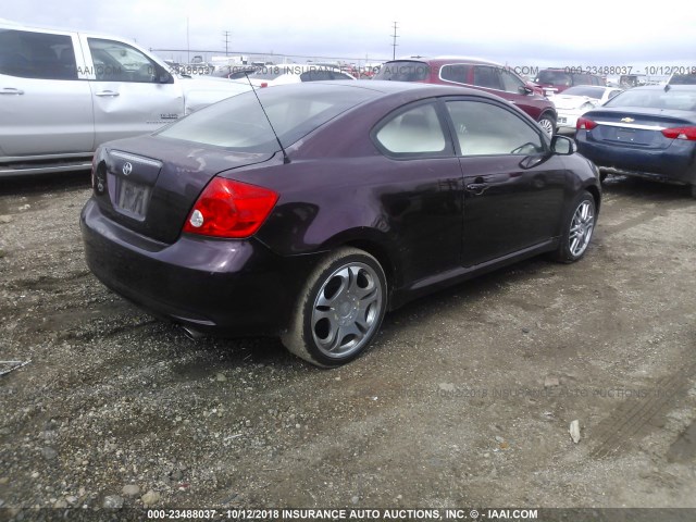 JTKDE177450035846 - 2005 TOYOTA SCION TC 紫色 照片 4