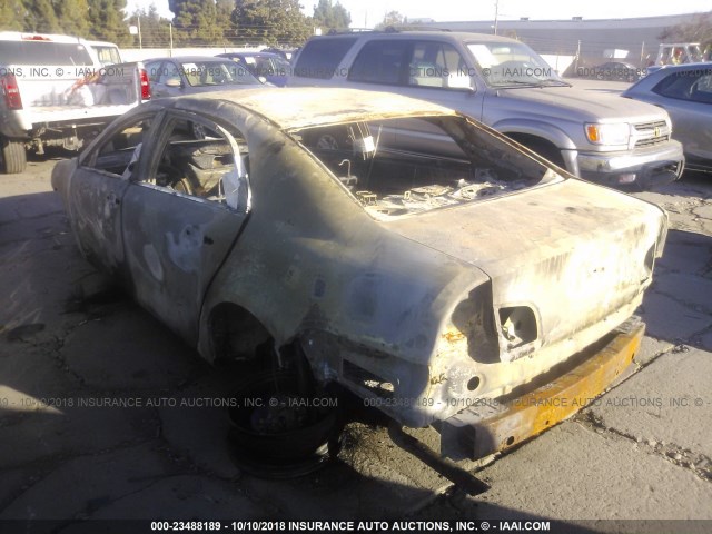 1G1ZG57B89F250385 - 2009 CHEVROLET MALIBU LS შავი ფოტო 3