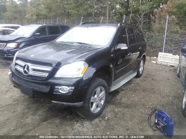 4JGBF71EX7A265132 - 2007 MERCEDES-BENZ GL 450 4MATIC BLACK photo 2