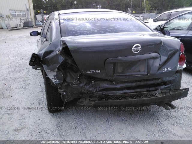 1N4AL11D16N396587 - 2006 NISSAN ALTIMA S/SL GRAY photo 6