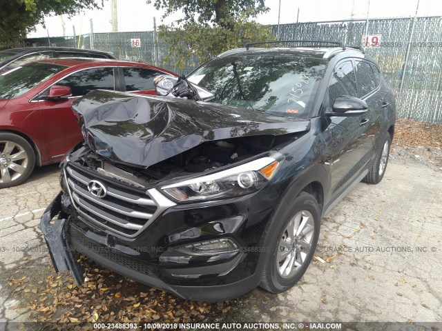 KM8J33A42JU715088 - 2018 HYUNDAI TUCSON SEL/SEL PLUS BLACK photo 2