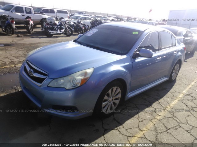 4S3BMDH64A2237304 - 2010 SUBARU LEGACY 3.6R PREMIUM BLUE photo 2