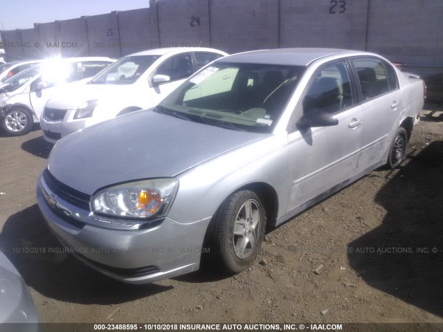 1G1ZT52895F268783 - 2005 CHEVROLET MALIBU LS Plata foto 2