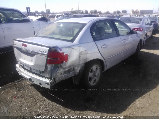 1G1ZT52895F268783 - 2005 CHEVROLET MALIBU LS Plata foto 4