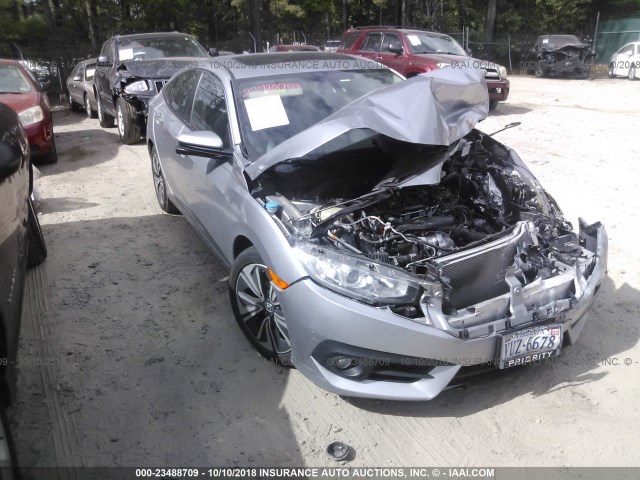 19XFC1F76HE011342 - 2017 HONDA CIVIC EXL SILVER photo 1