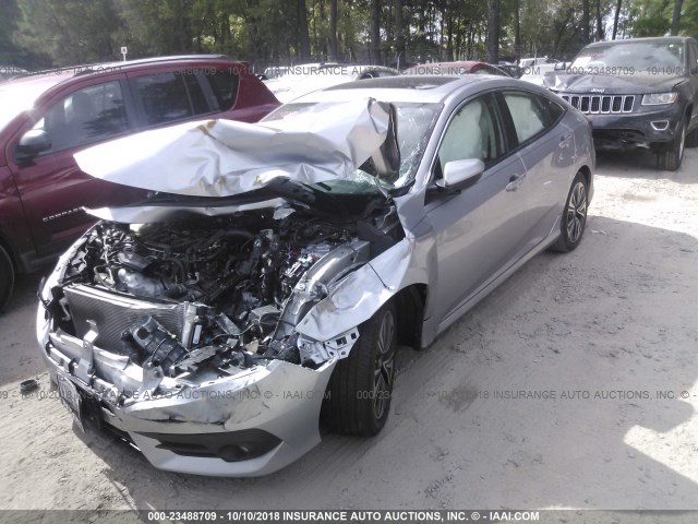 19XFC1F76HE011342 - 2017 HONDA CIVIC EXL SILVER photo 2