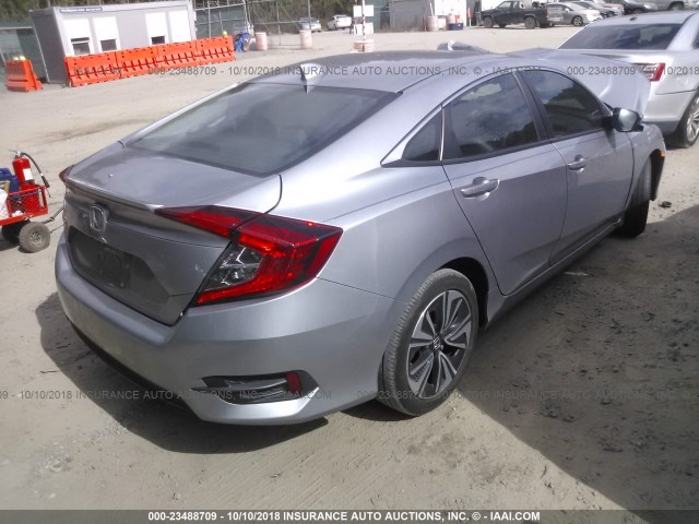 19XFC1F76HE011342 - 2017 HONDA CIVIC EXL SILVER photo 4