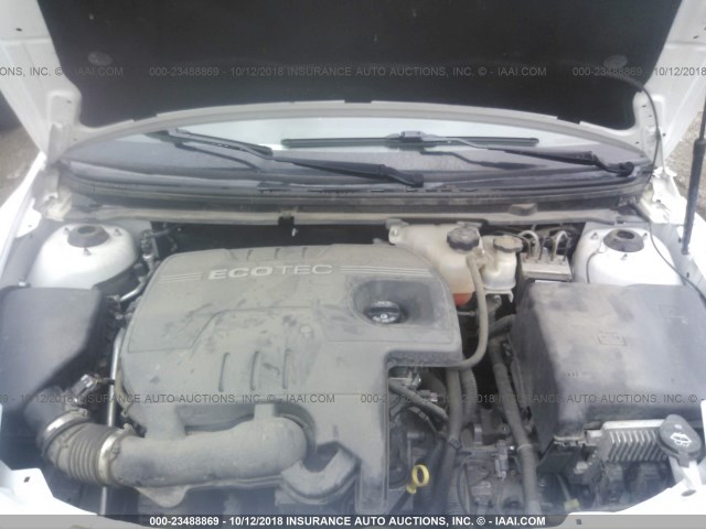 1G1ZJ57B69F164106 - 2009 CHEVROLET MALIBU 2LT WHITE photo 10