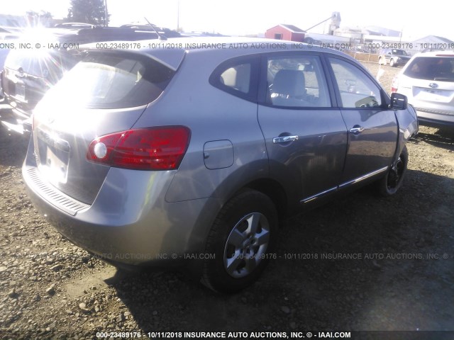 JN8AS5MT0BW150193 - 2011 NISSAN ROGUE S/SV/KROM GRAY photo 4